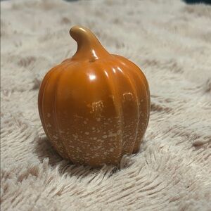 Orange Ceramic Pumpkin Home Accent